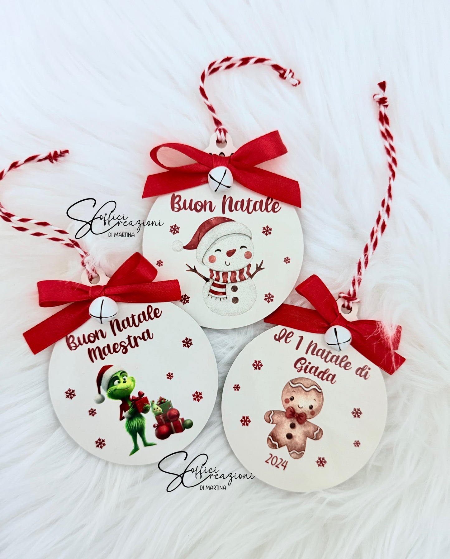 Pallina di Natale in legno personalizzata