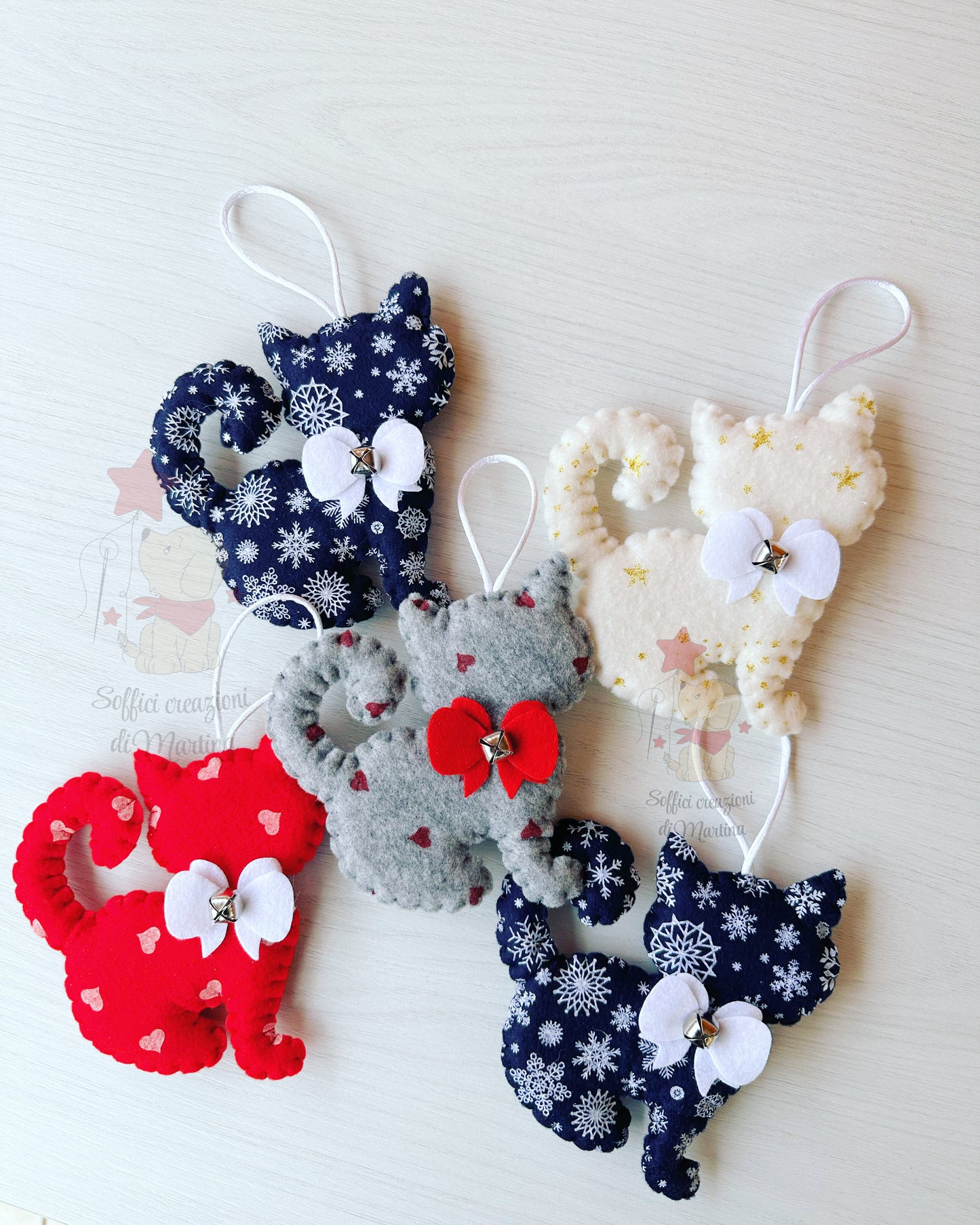 Addobbo natalizio gatto