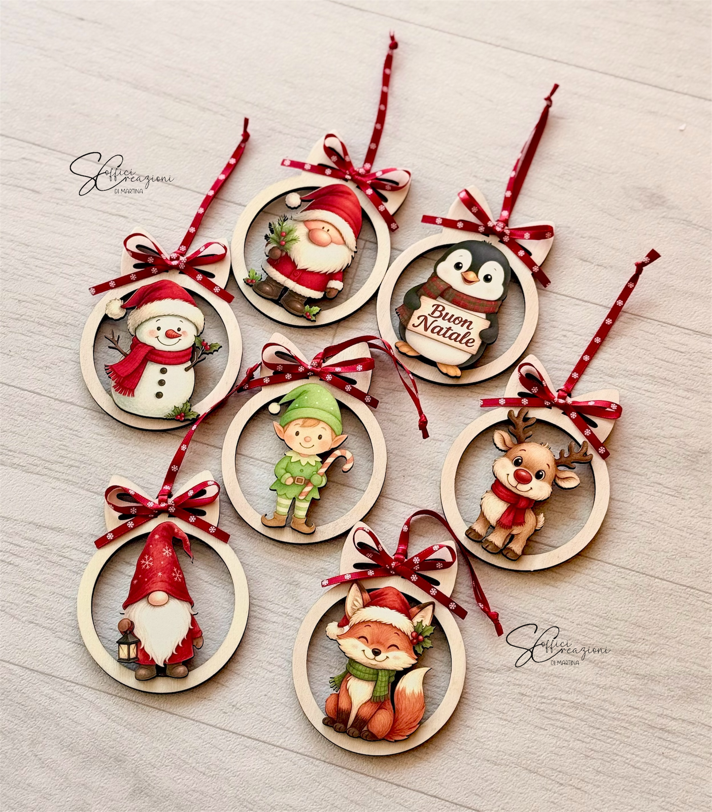 Pallina natalizia personaggi