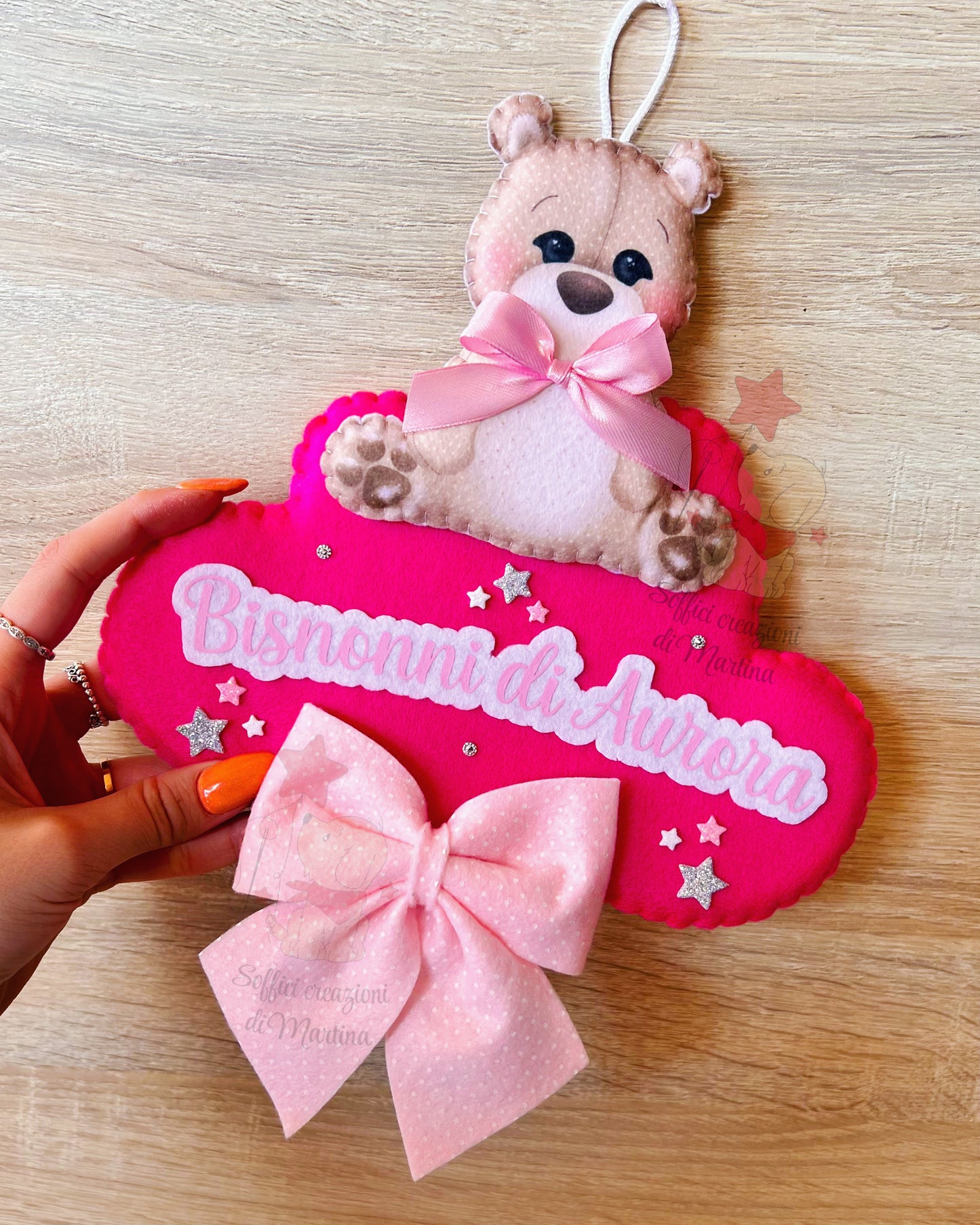 Fiocco nascita Mini Orsetto
