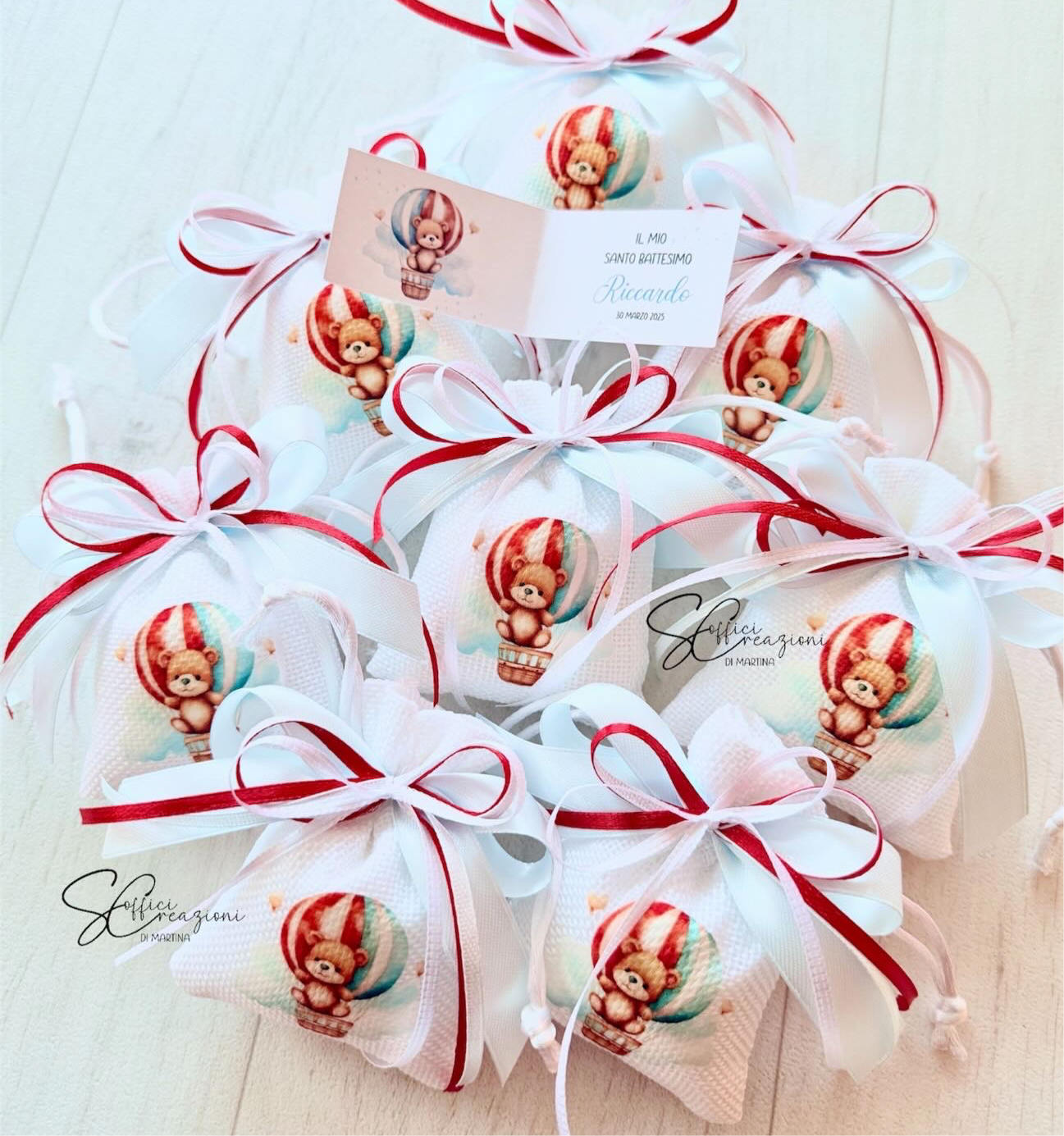 Sacchetto tessuto con stampa