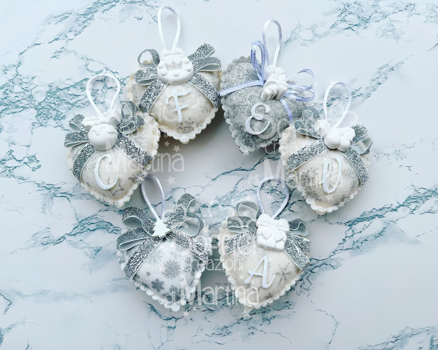 Pallina natalizia cuore piccolo