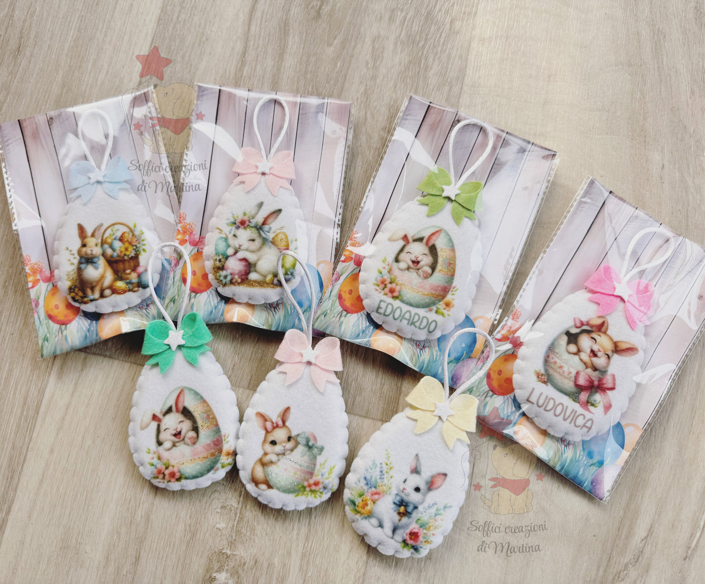 Hanging egg with print