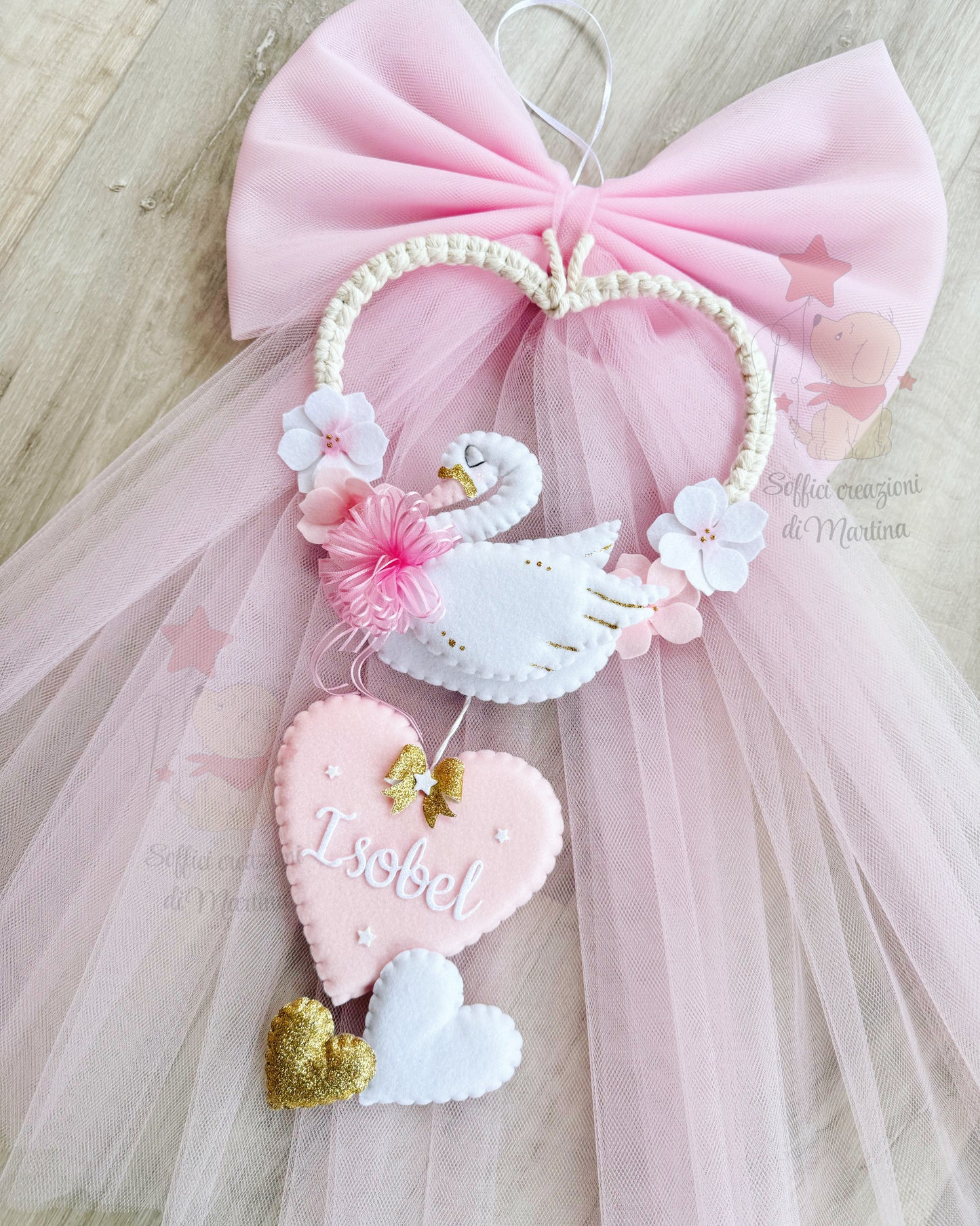 Fiocco nascita modello Cicogna