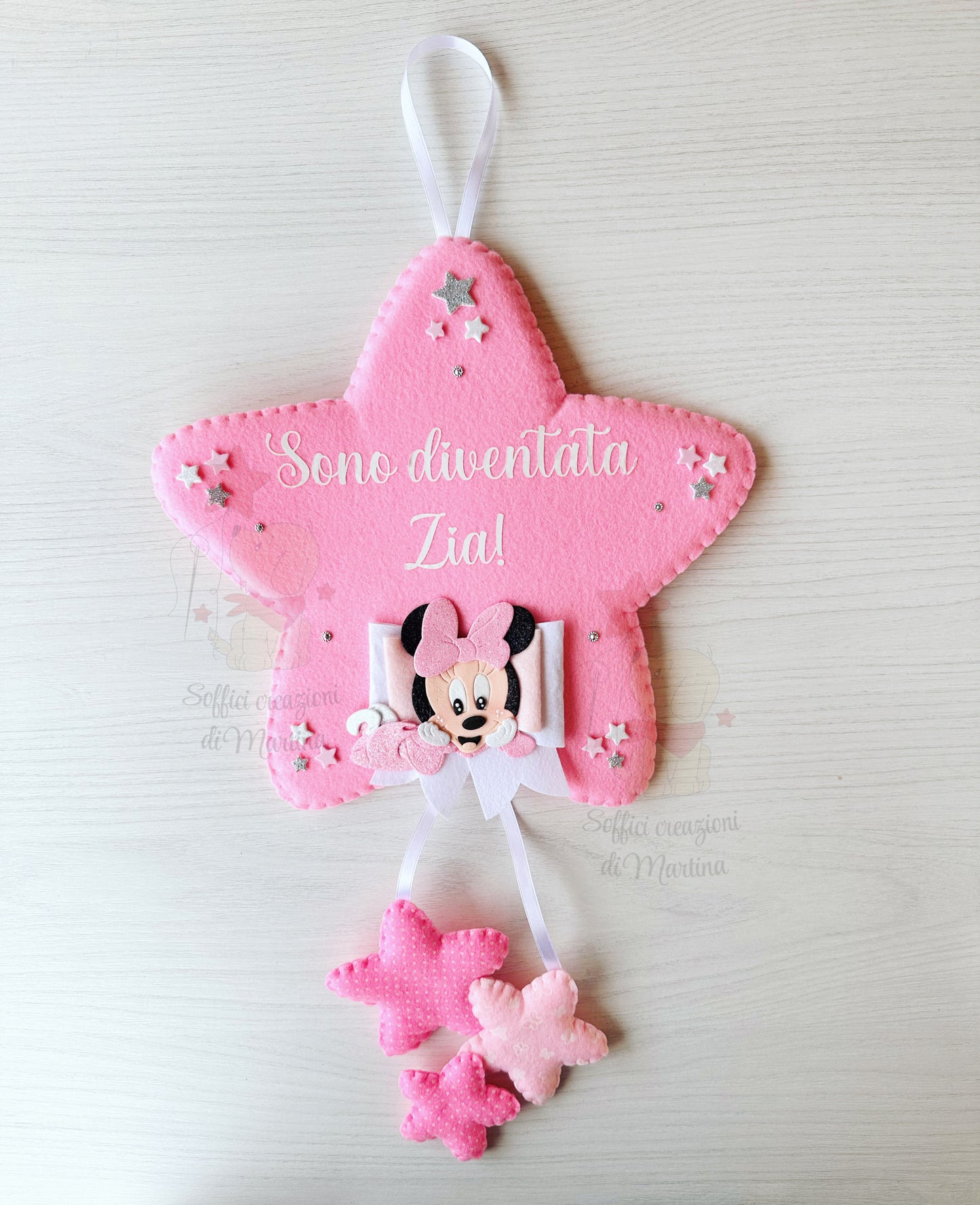 Fiocco nascita modello stellina Minnie