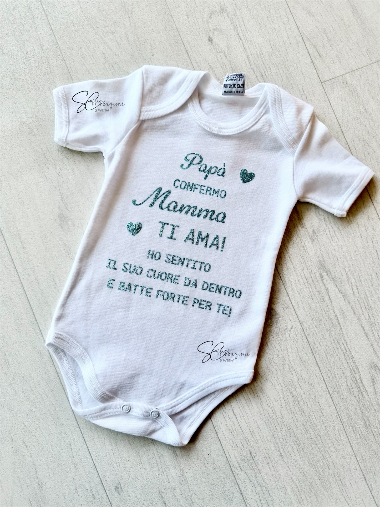 Body neonato personalizzato