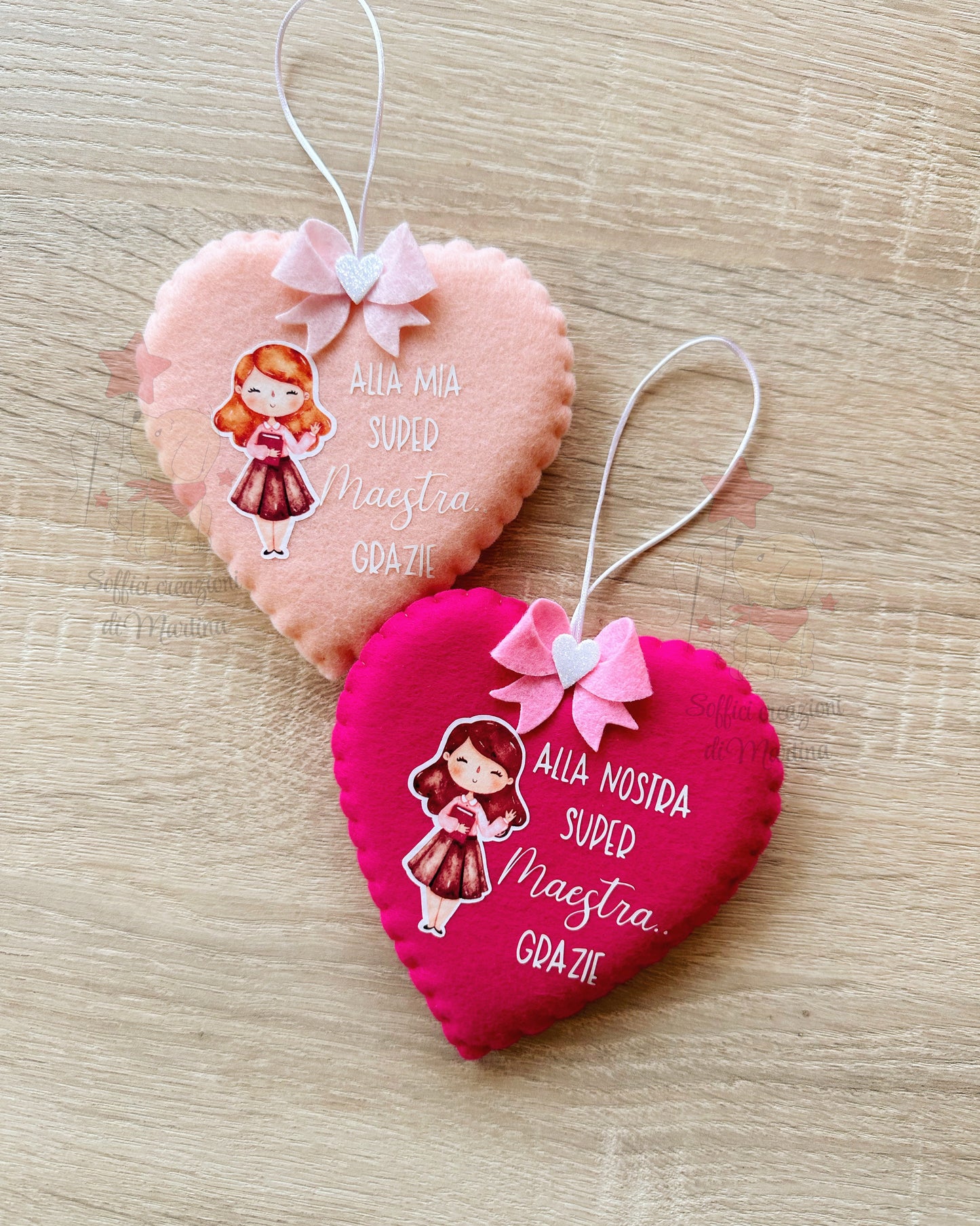 Cuore con dedica maestra