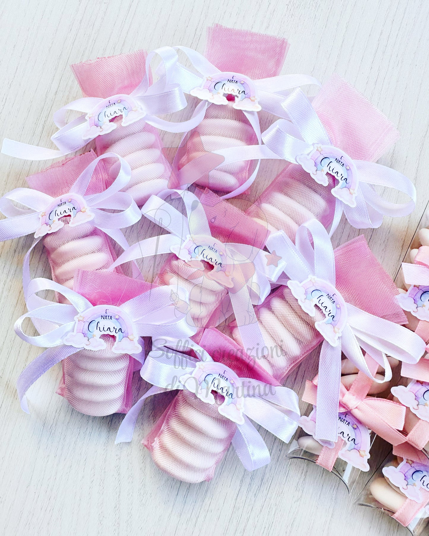 Sacchettini semplici con decoro in cartoncino