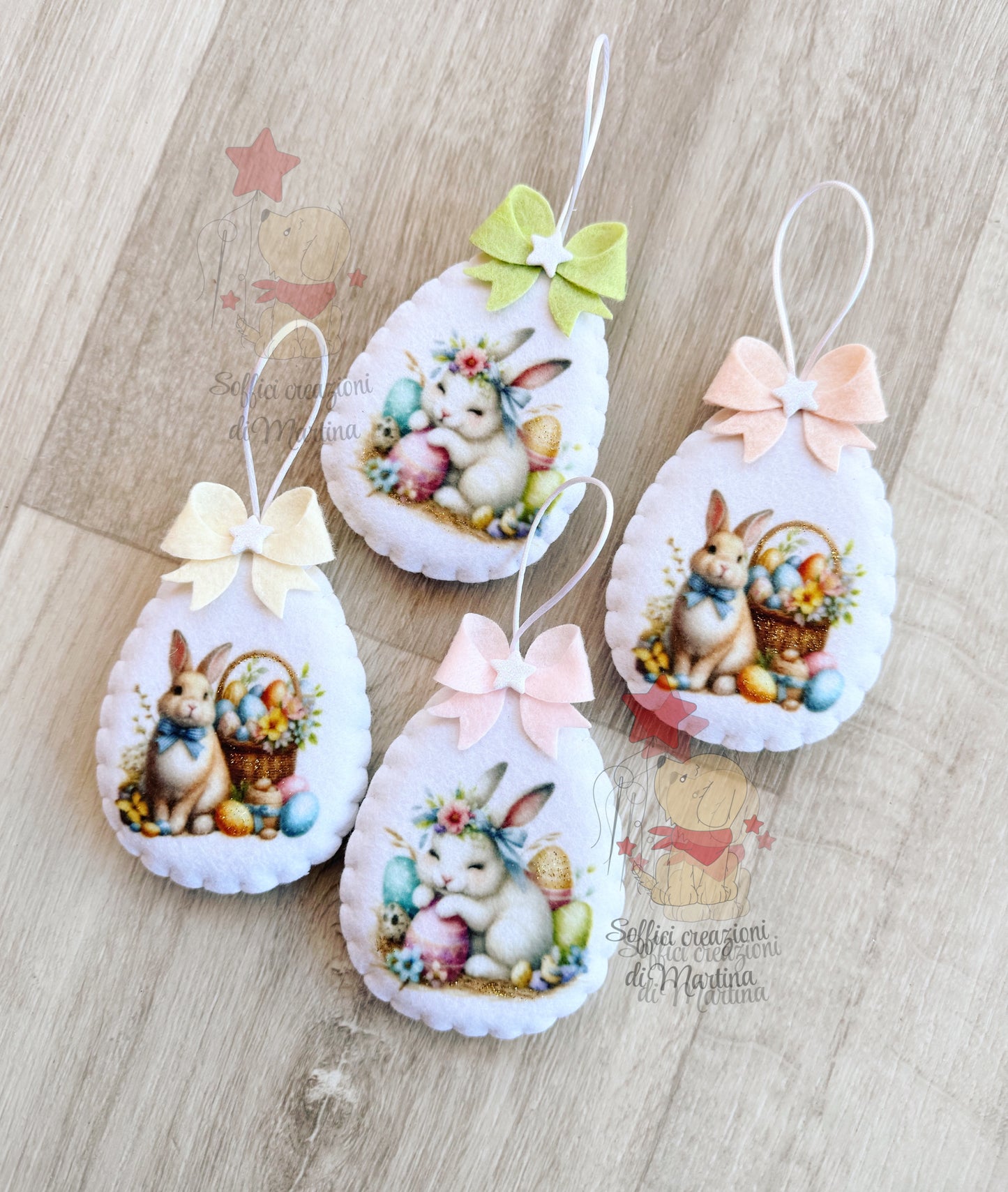 Hanging egg with print
