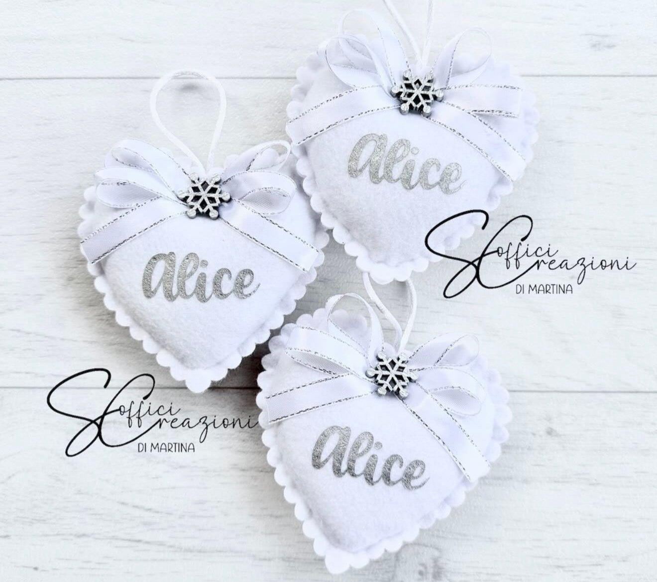 Cuoricino pallina natalizia