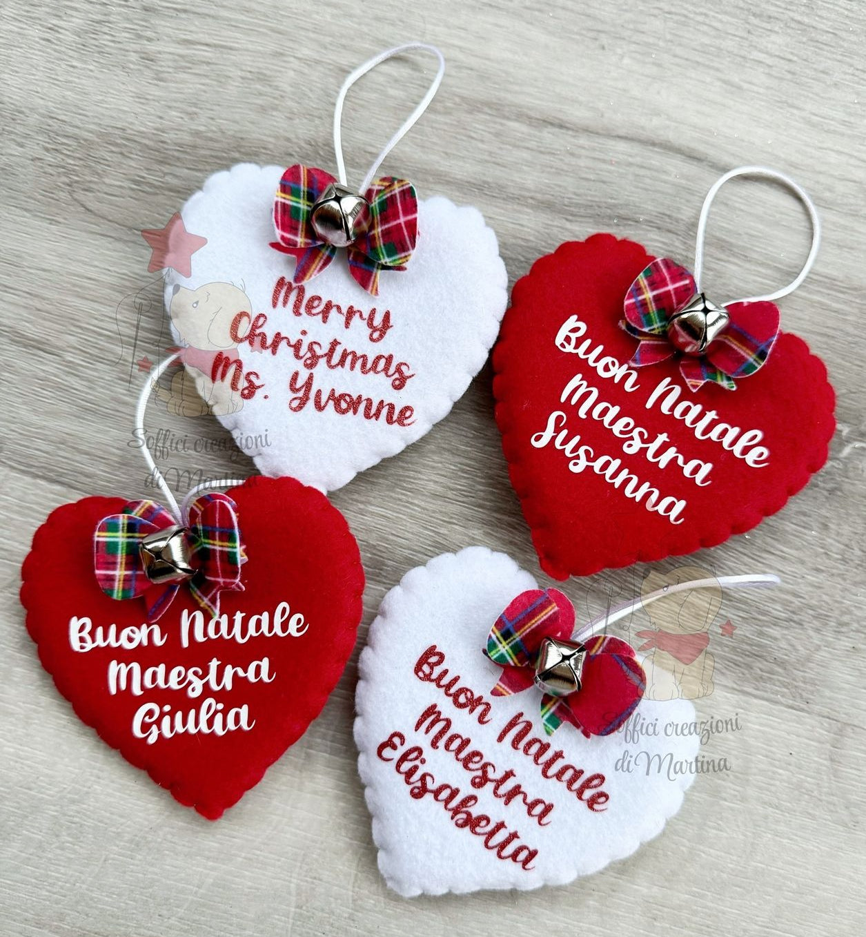 Addobbo natalizio mini cuore