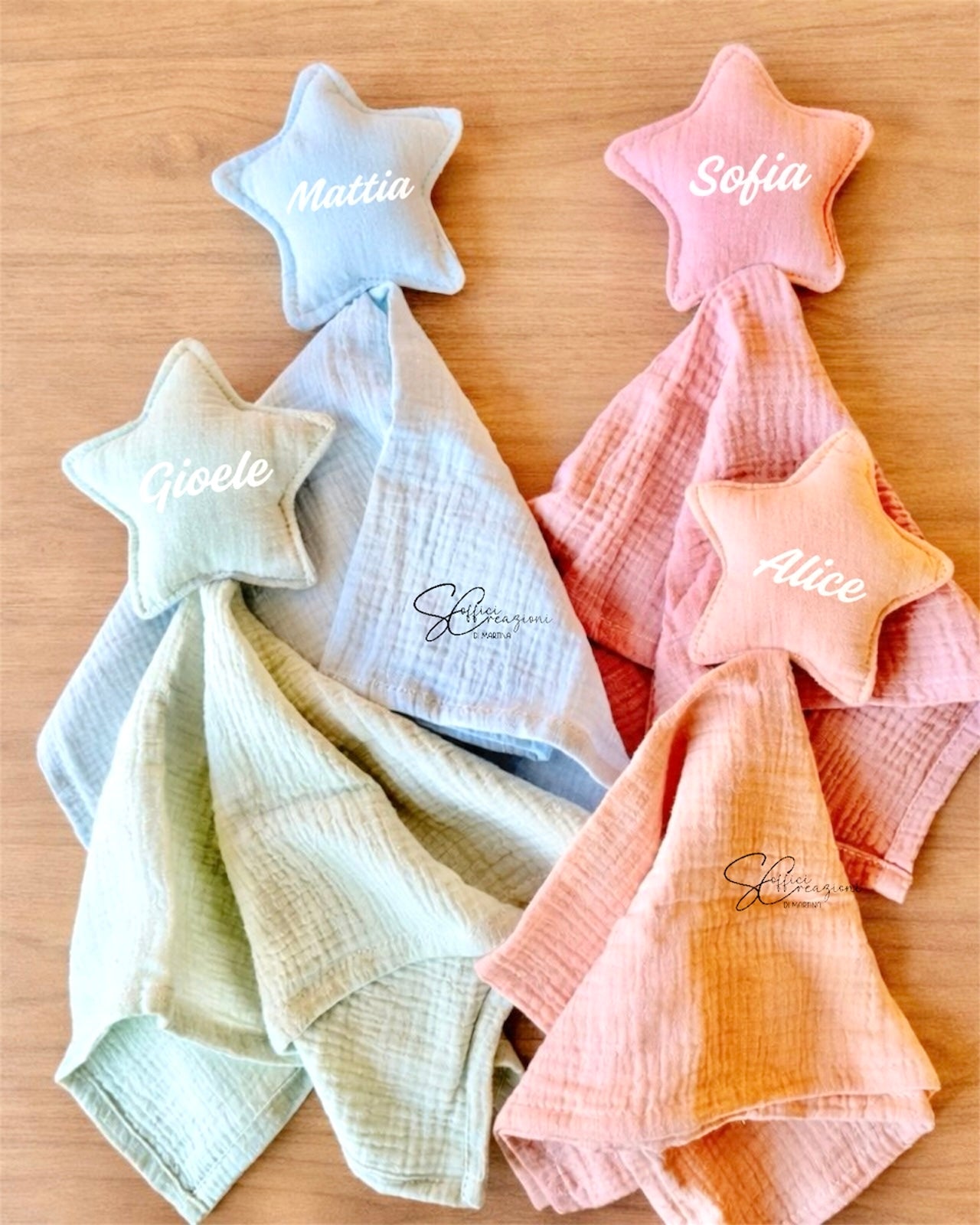 Mussola personalizzata regalo nascita