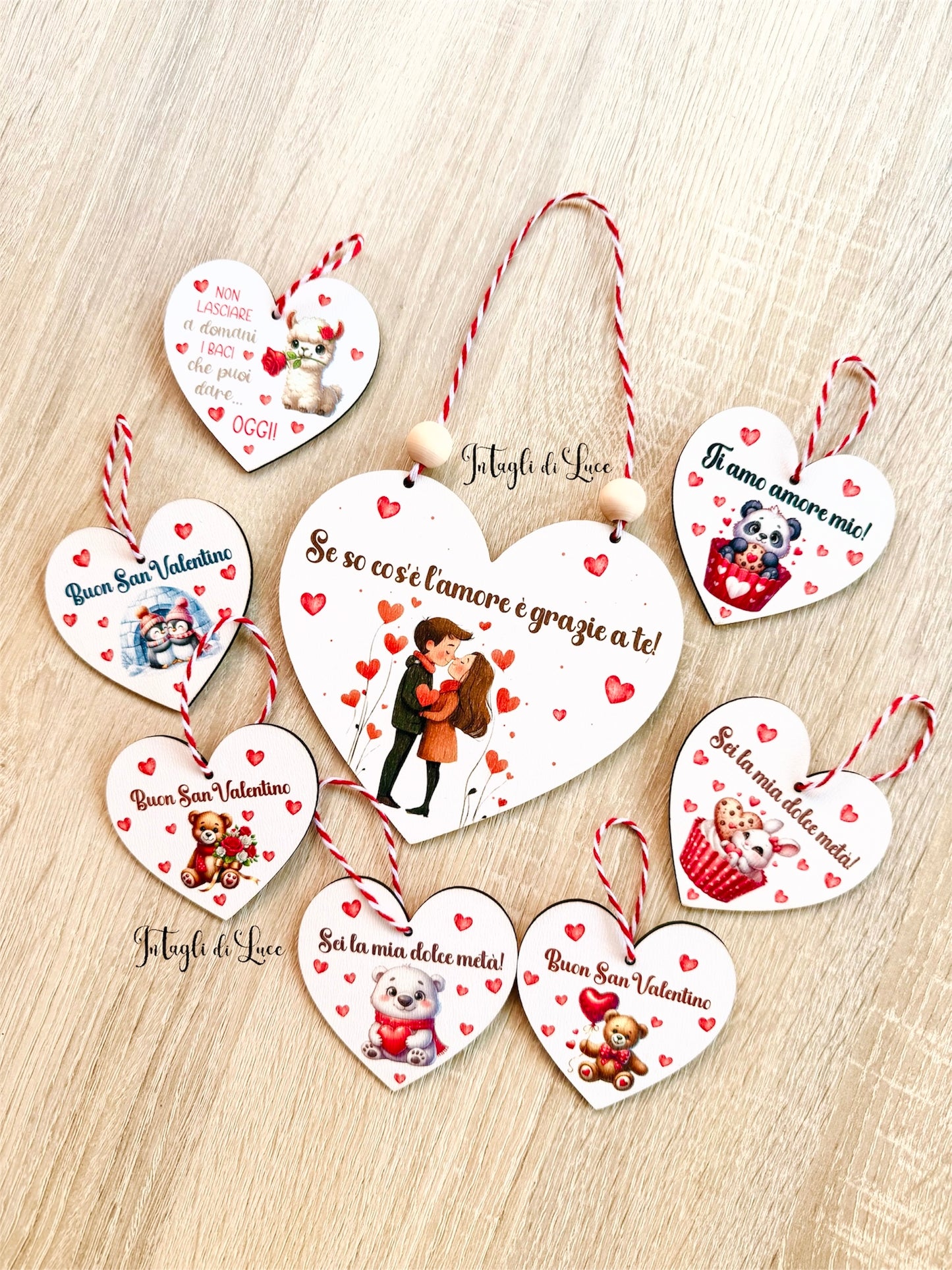 Decorazioni legno San Valentino