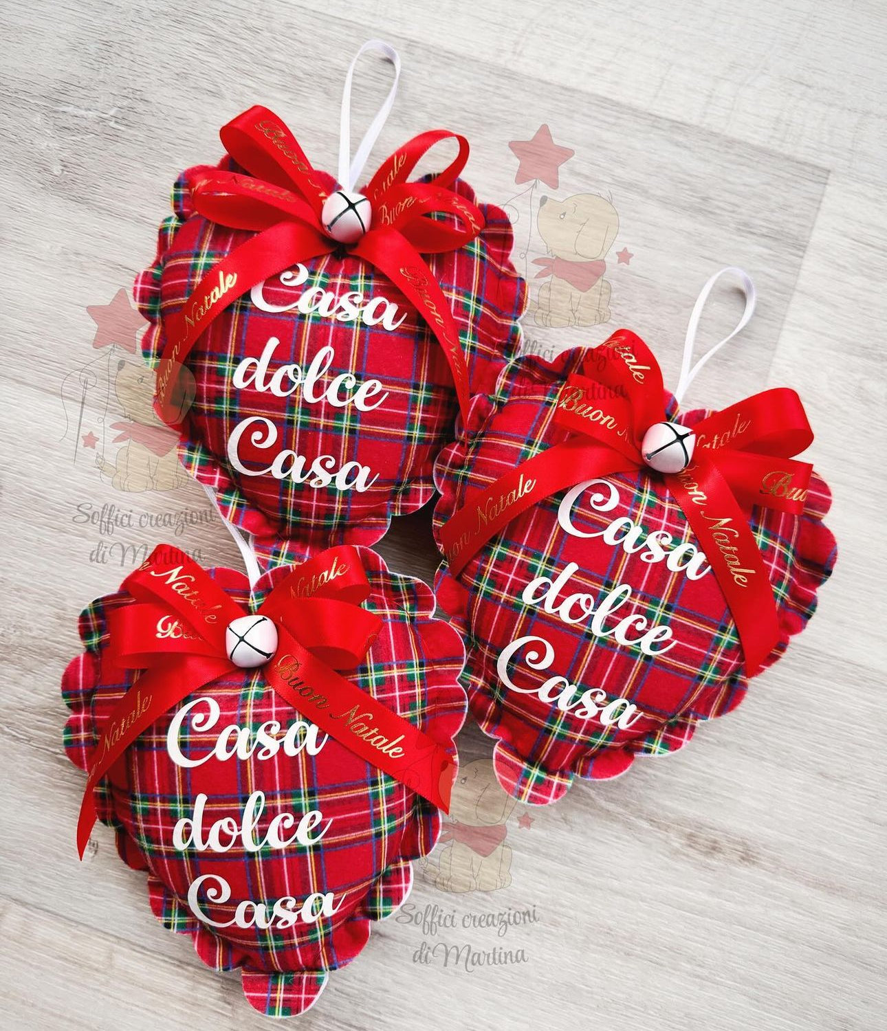 Addobbo natalizio cuore grande