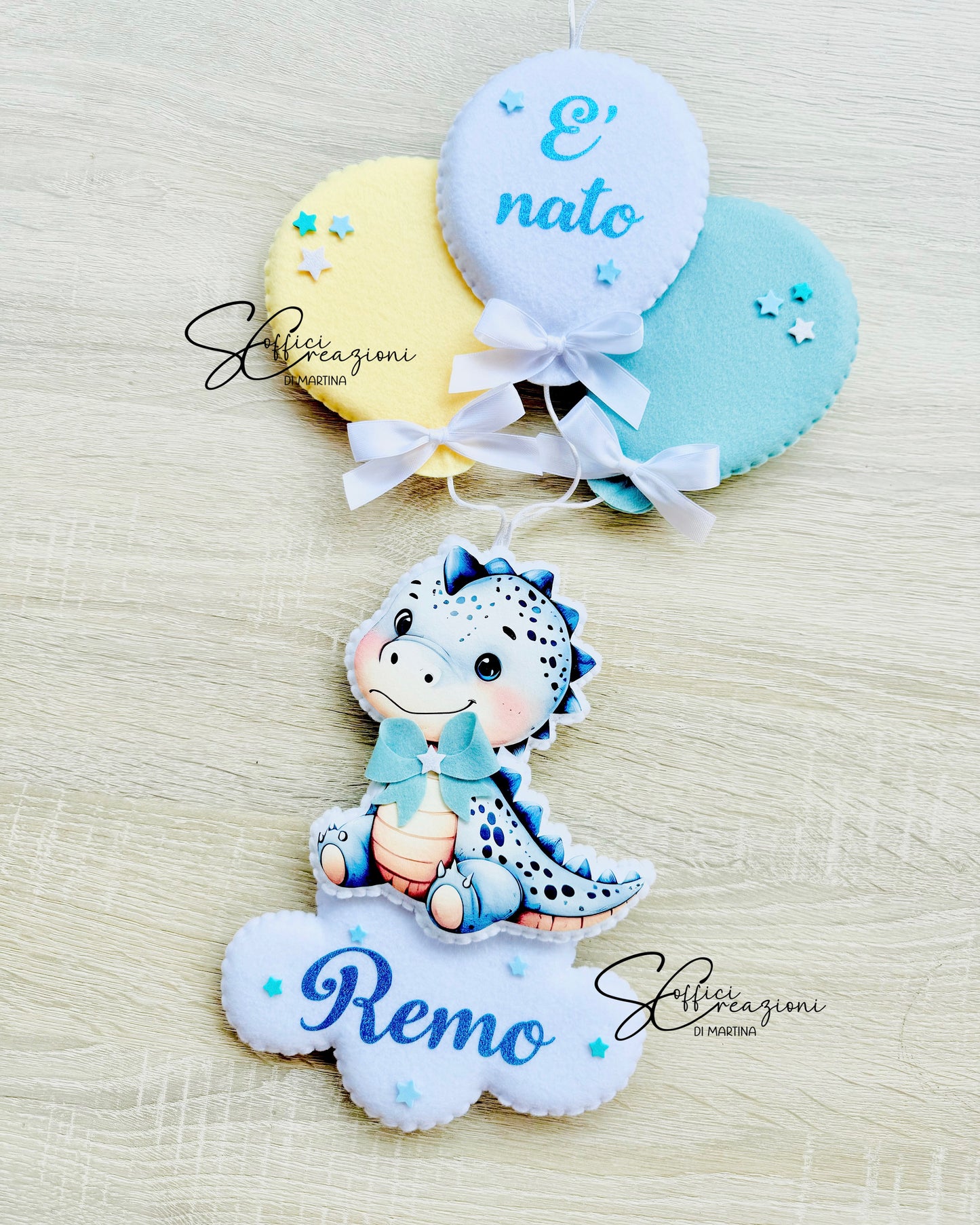 Fiocco nascita dinosauro