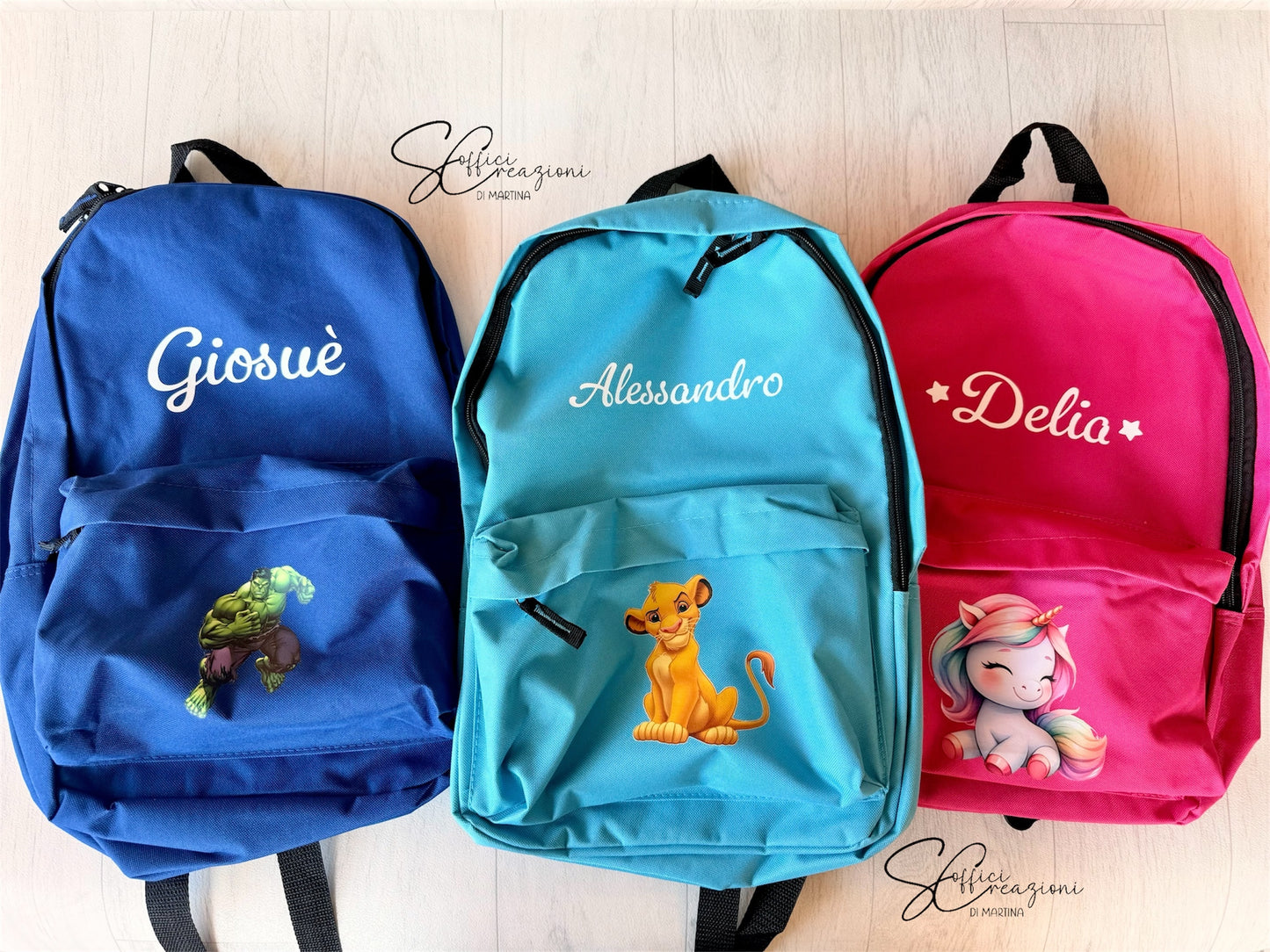 Zaino personalizzato con tasca