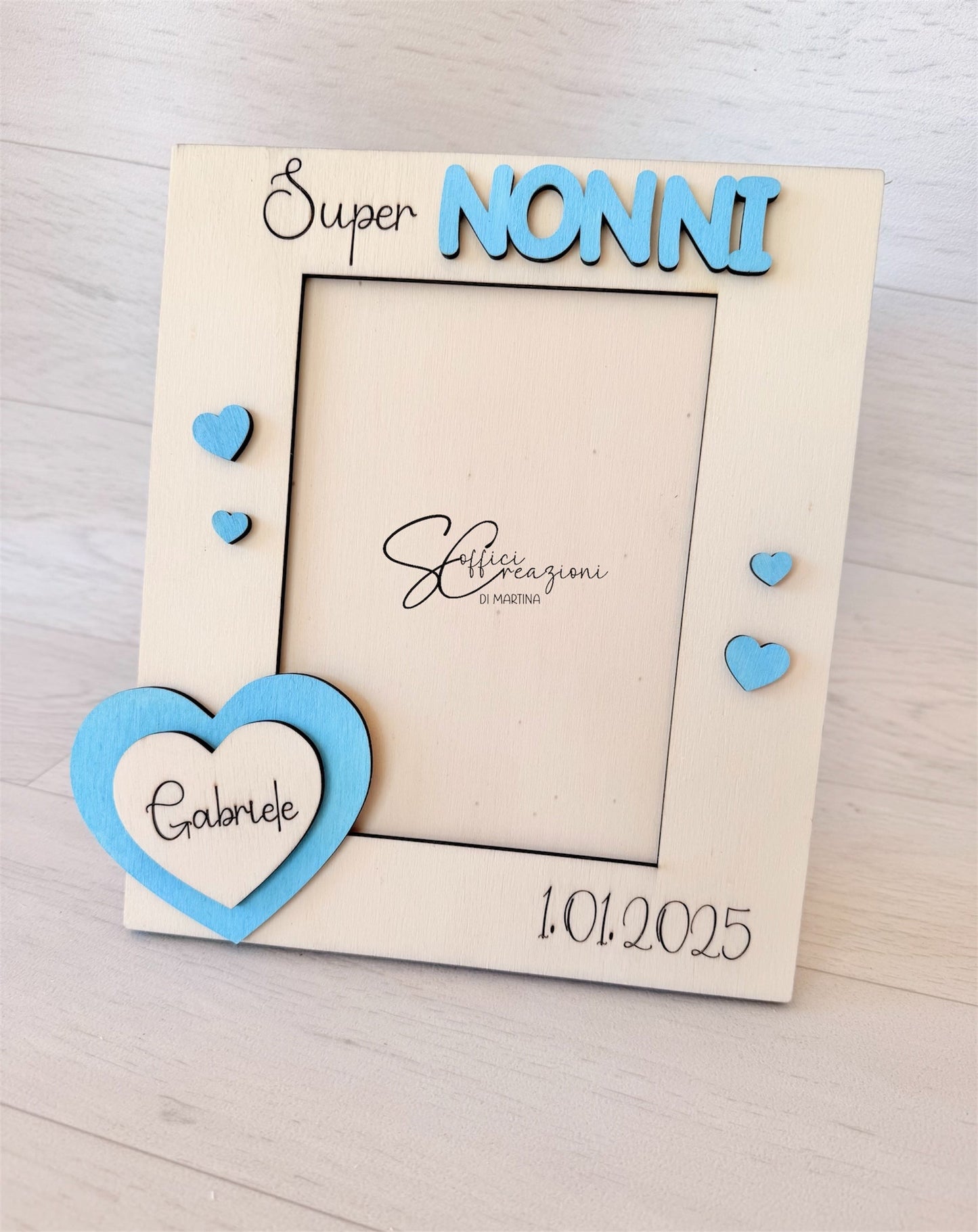 Portafoto in legno papà / nonni