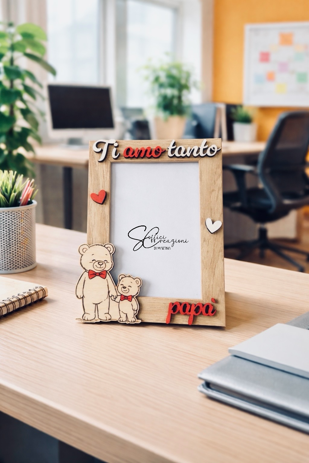 Portafoto in legno festa del papà