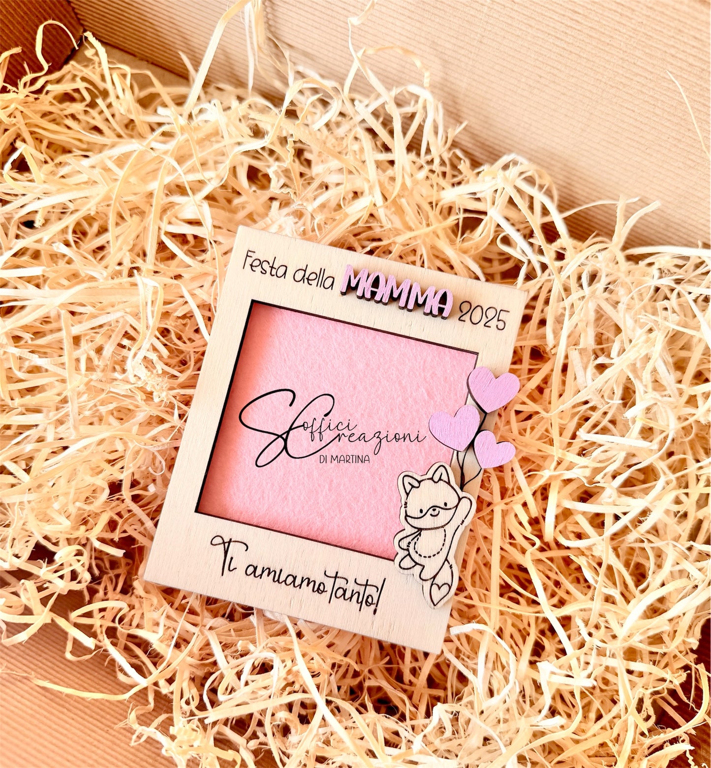 Portafoto in legno festa della mamma