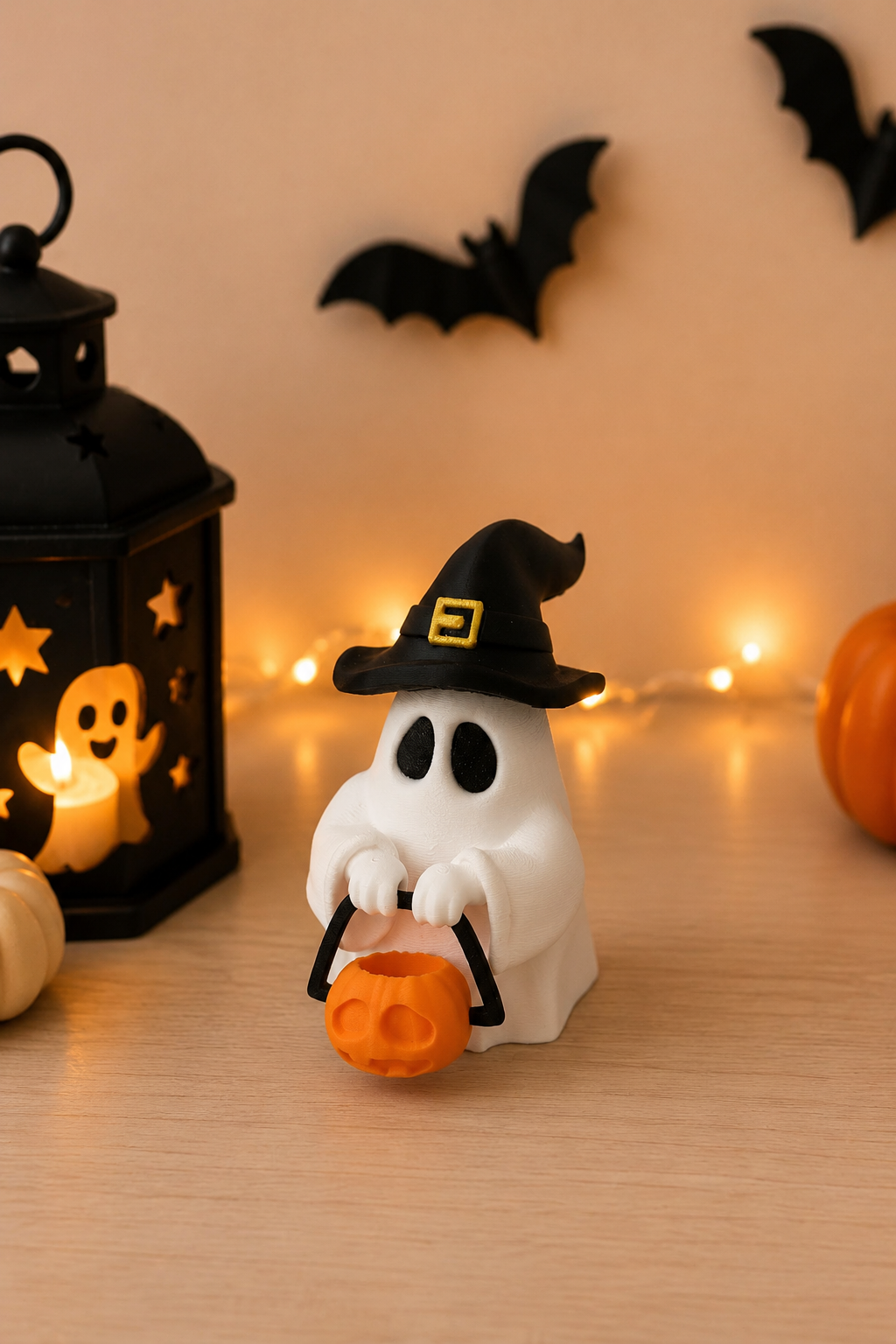 Fantasma cestino halloween