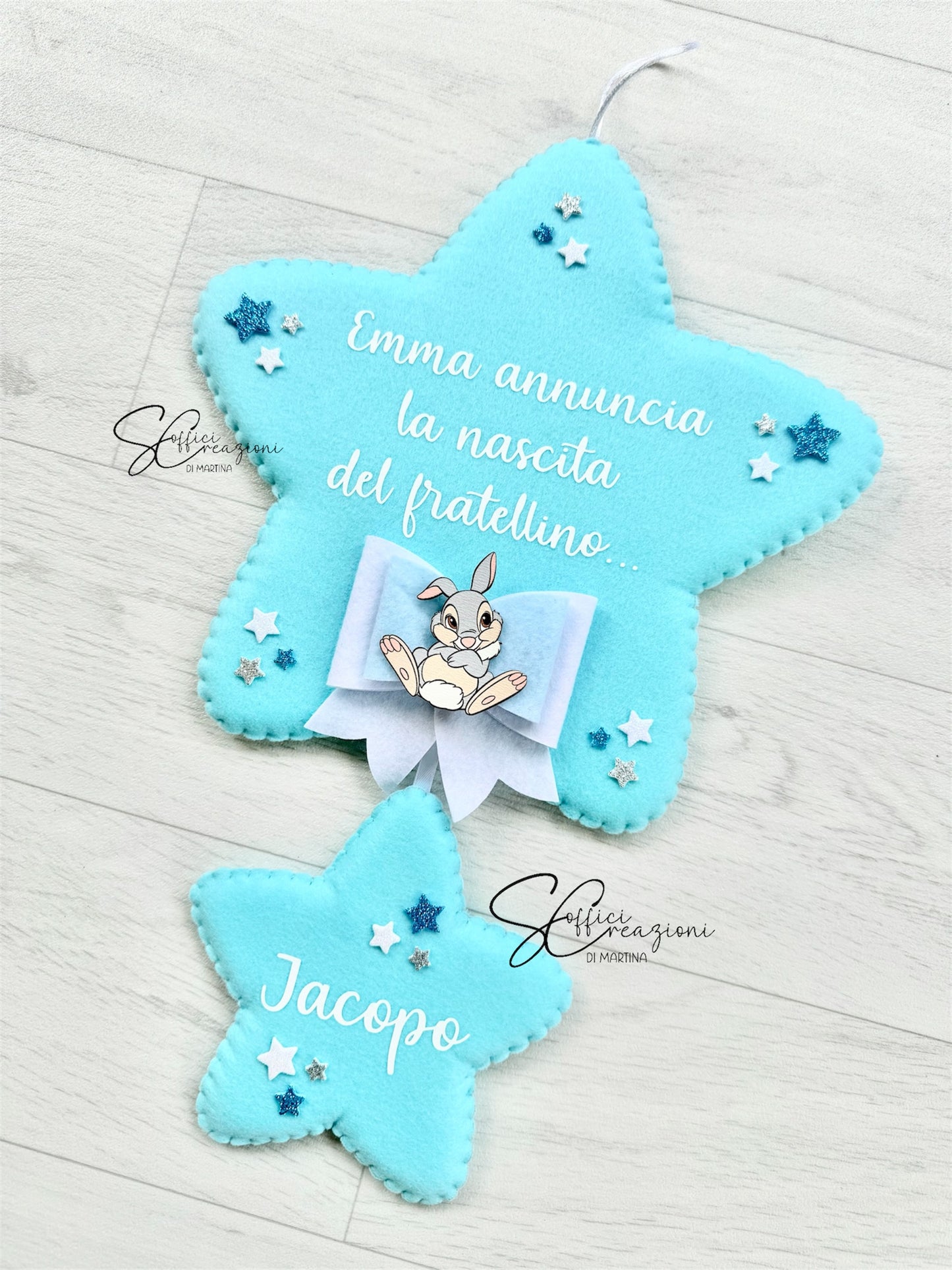 Fiocco nascita modello stella