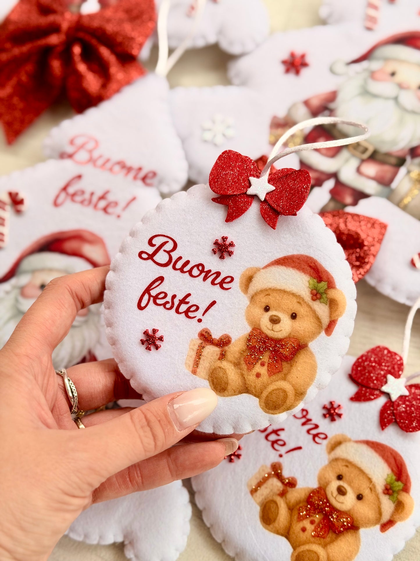 Pallina natalizia con stampa