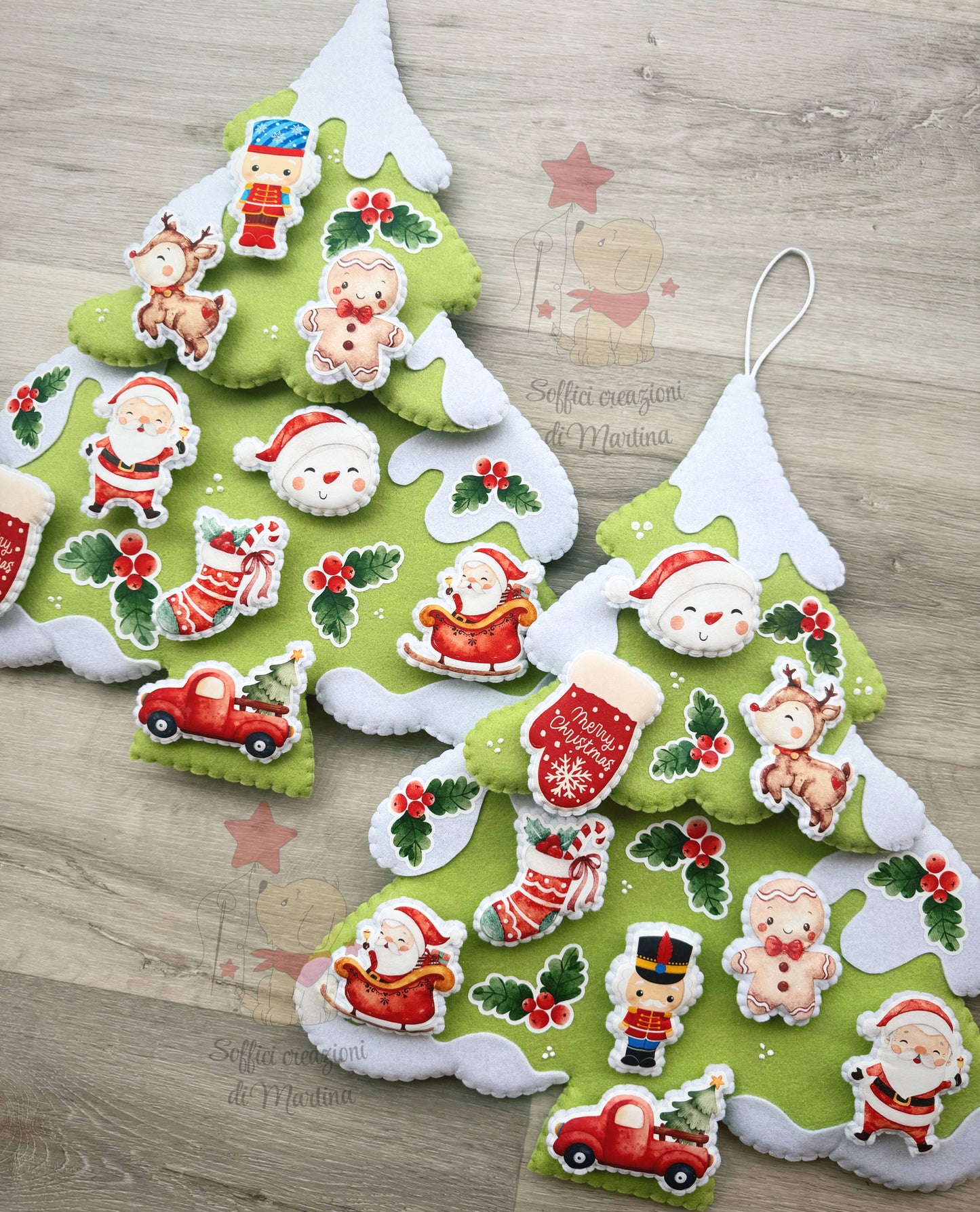 Albero natalizio attacca stacca montessori