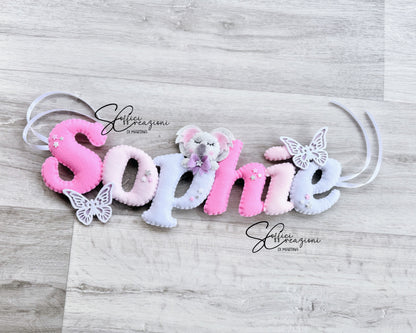 Bedroom banner with name and stars