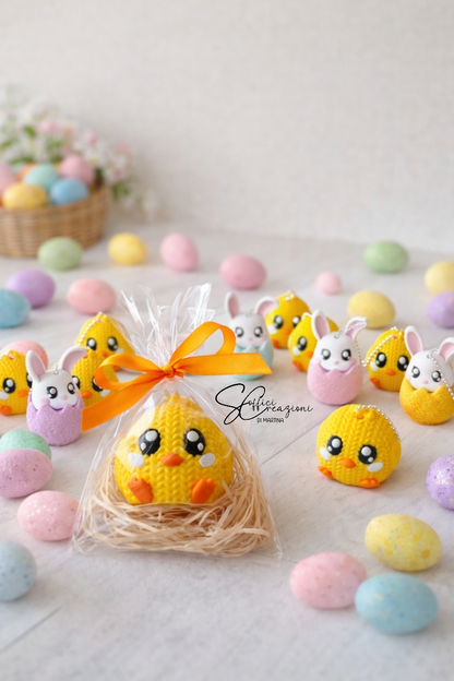 Portachiavi Coniglietto-Pulcino Pasqua