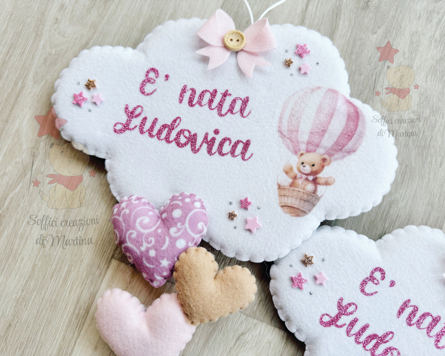Birth speech bubble with character print