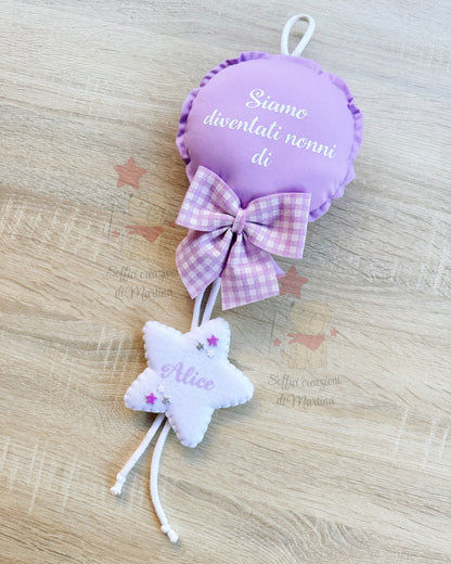 Fiocco nascita modello Palloncino