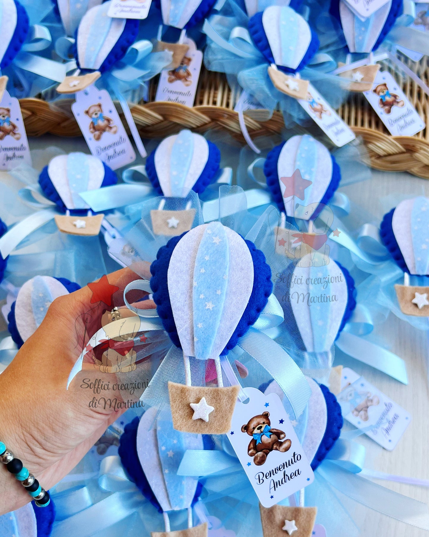 Mini hot air balloon favor