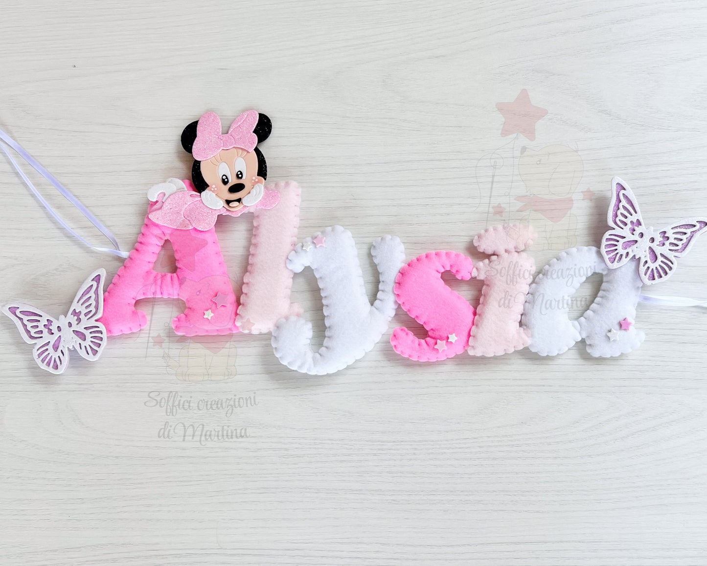Bedroom banner with name and stars