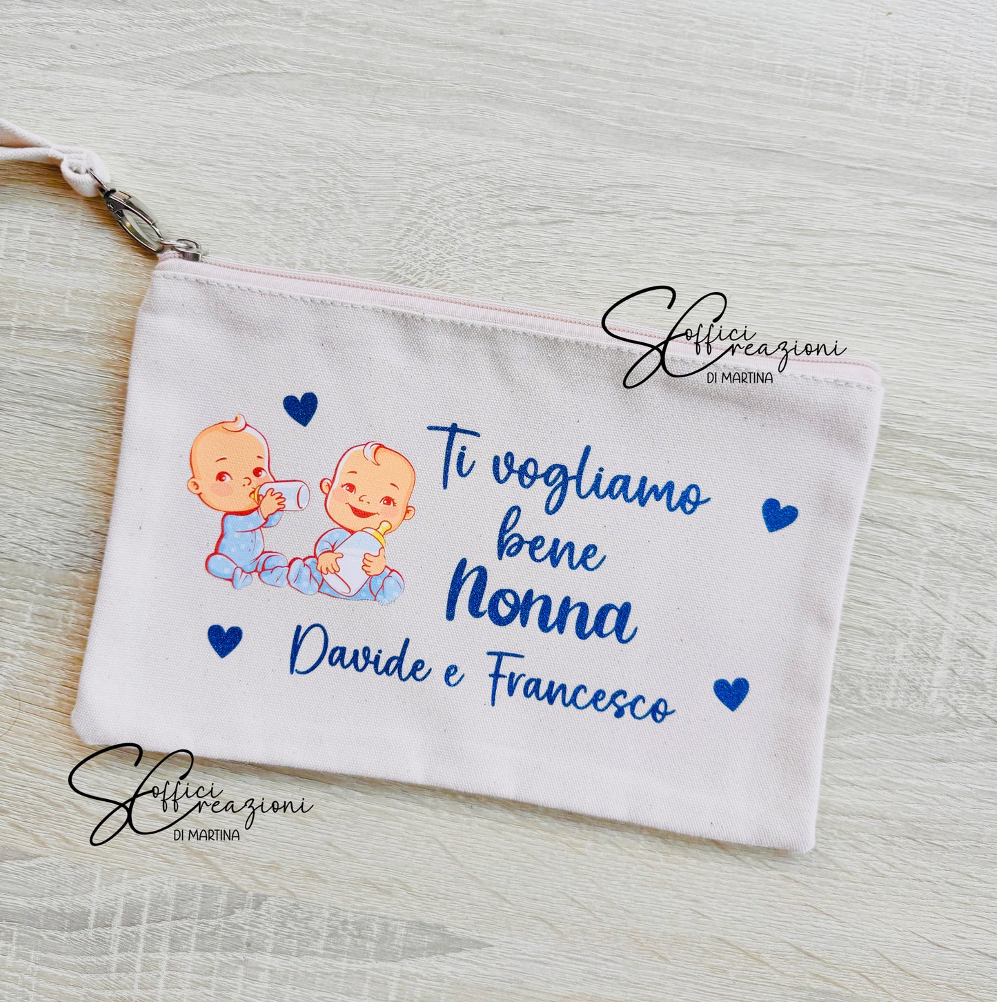 Personalized clutch bag