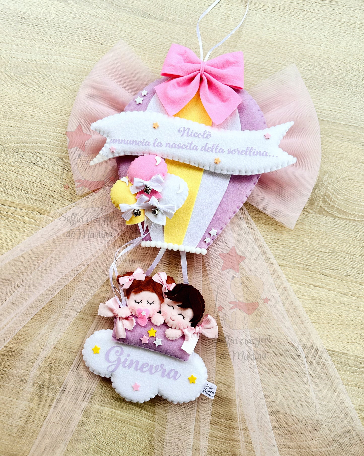 Fratellini model hot air balloon birth bow