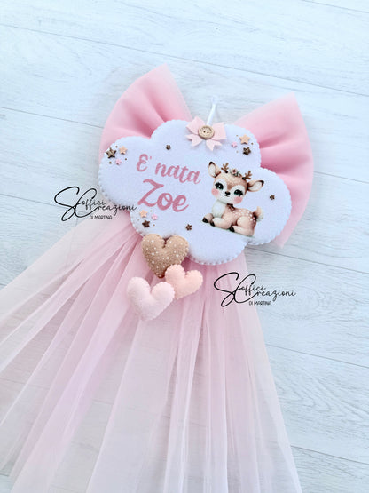 Birth speech bubble with character print