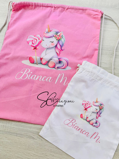 Sacca zaino con coulisse personalizzata