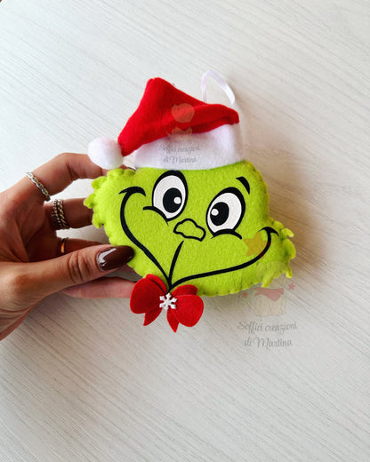 Addobbo albero di Natale grinch