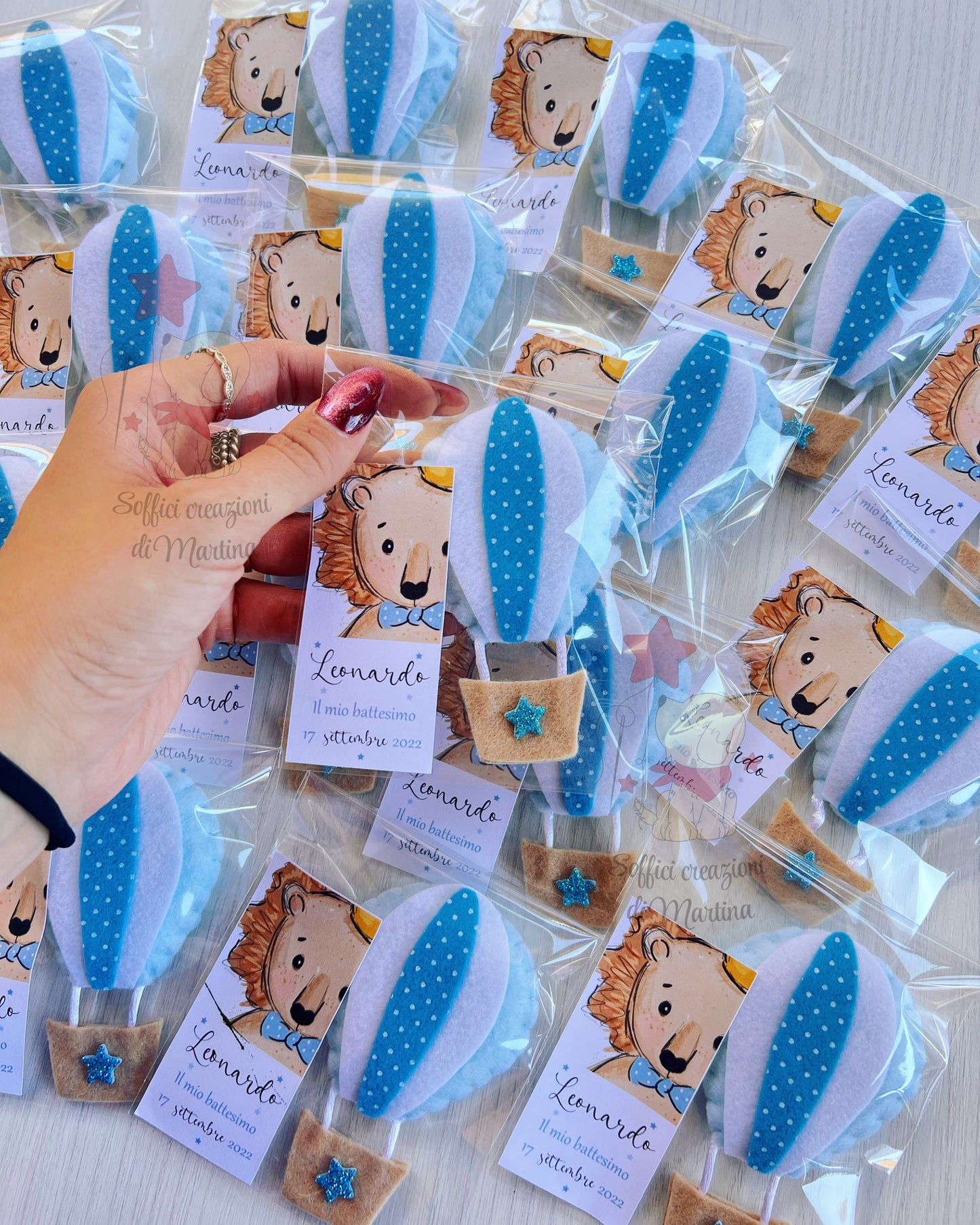 Mini hot air balloon favor