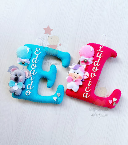 Personalized initial for bedroom