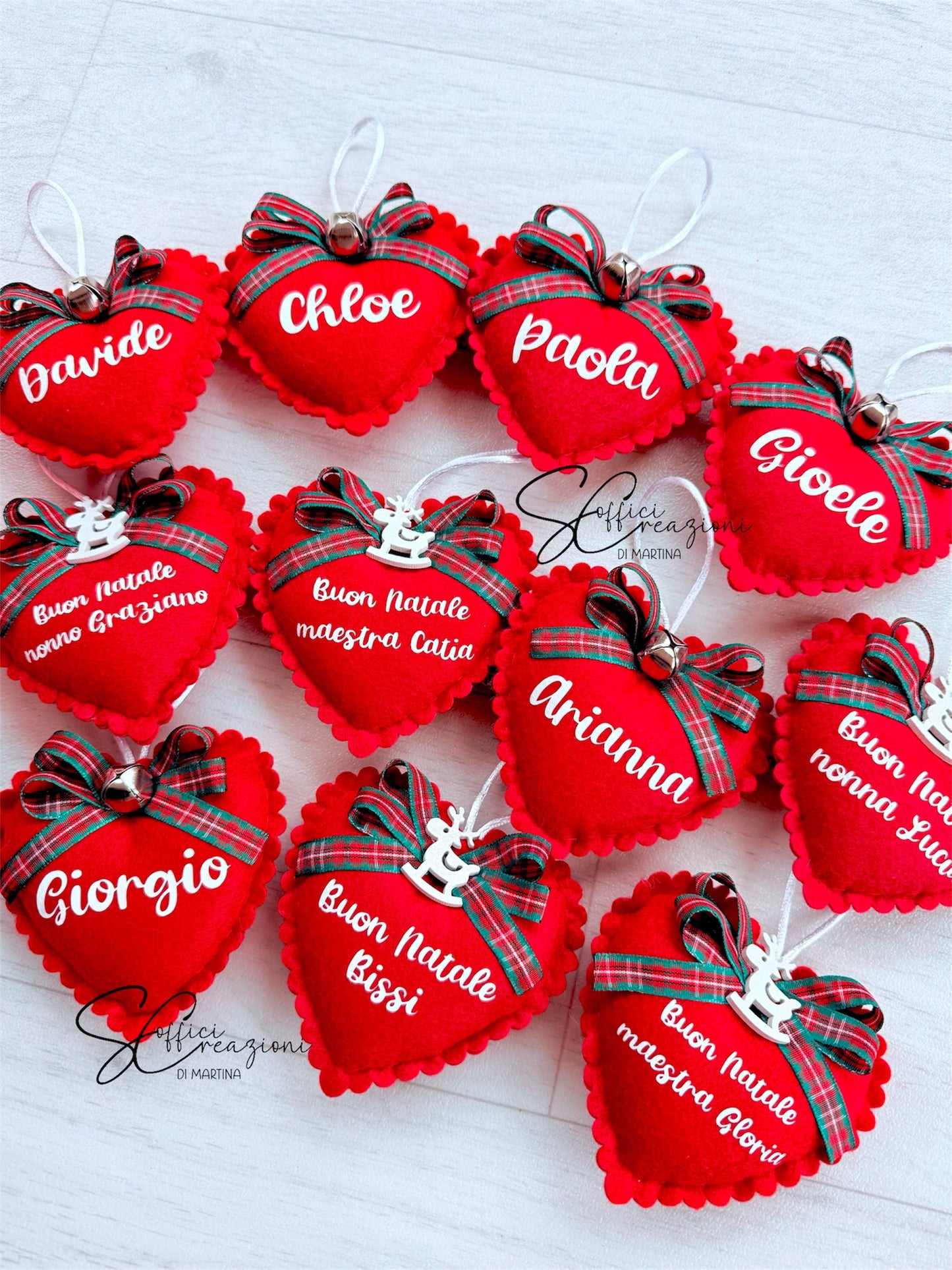 Cuoricino pallina natalizia