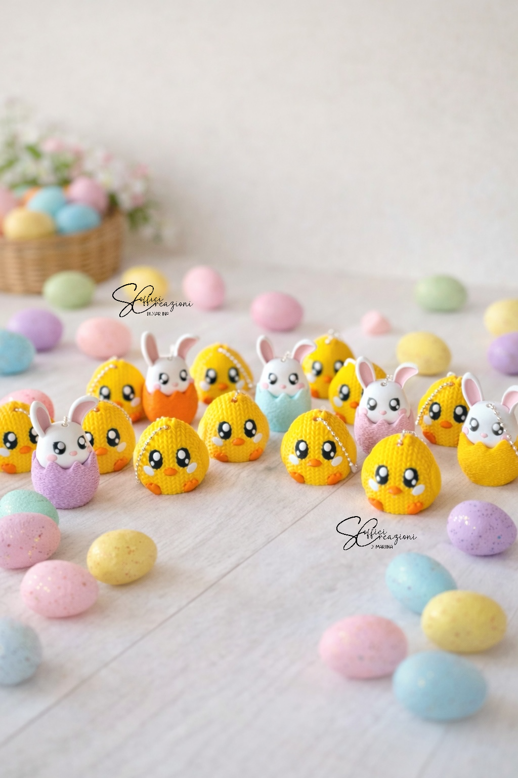 Portachiavi Coniglietto-Pulcino Pasqua