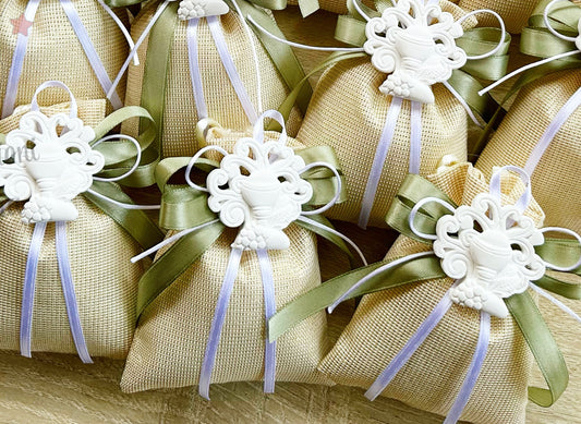 Bomboniera comunione con gesso Albero della vita 