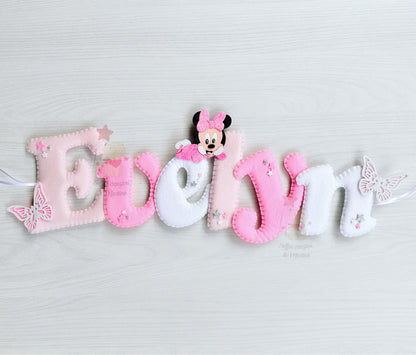 Bedroom banner with name and stars