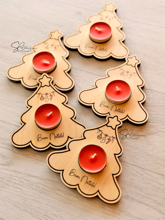 Porta tealight candela personalizzato