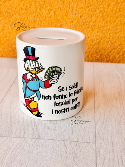 Salvadanaio in ceramica personalizzato