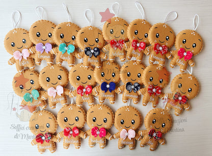 Gingerbread omino pan di zenzero personalizzato