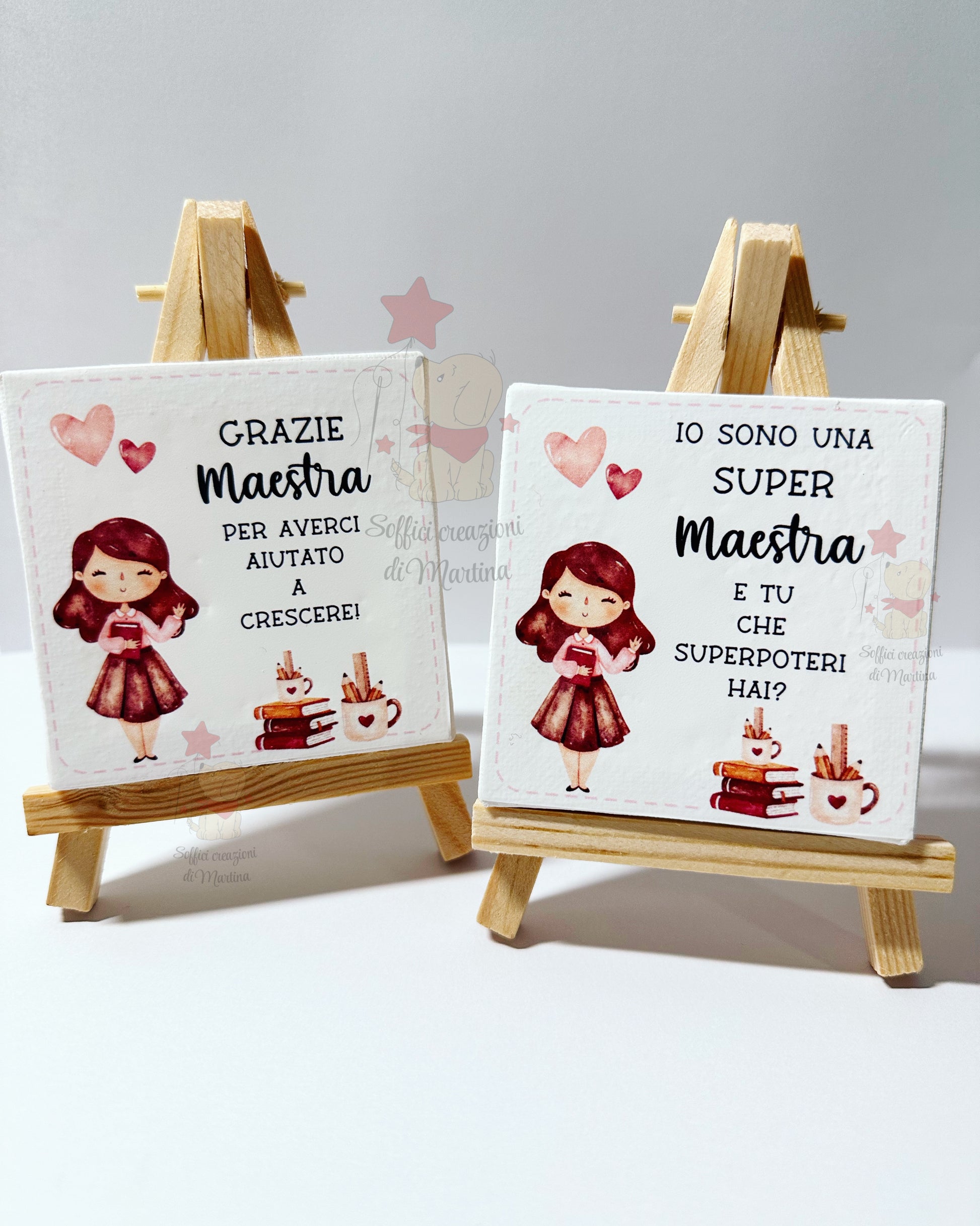 Tela in Canvas con dedica maestra