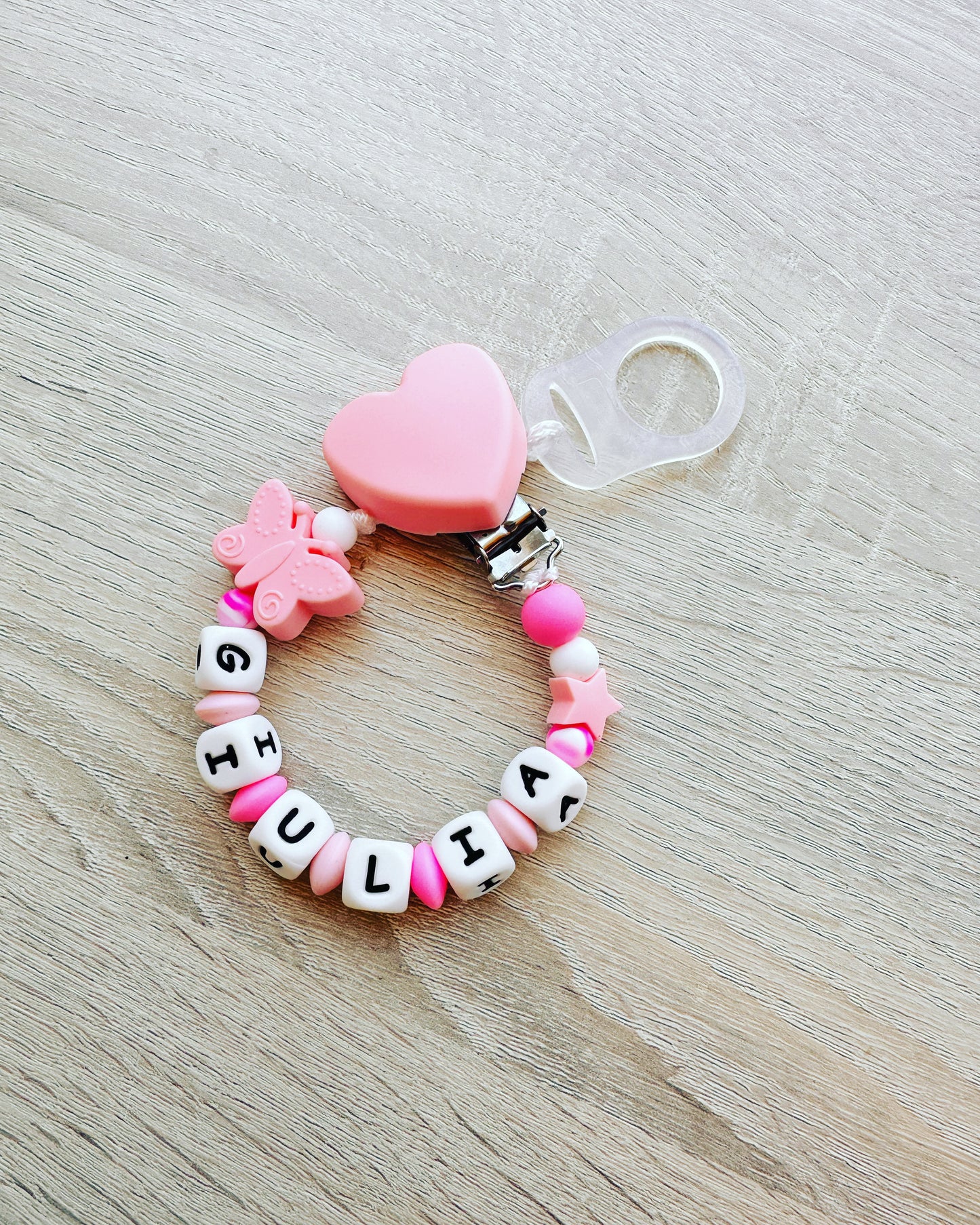 Catenella portaciuccio in silicone certificato 