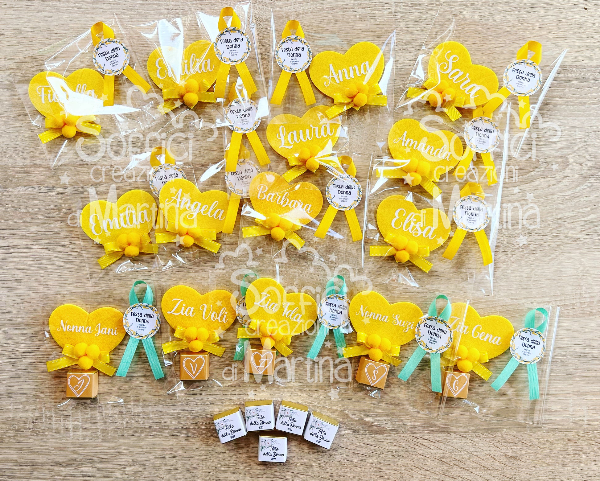 Cuore con calamita personalizzato festa della donna